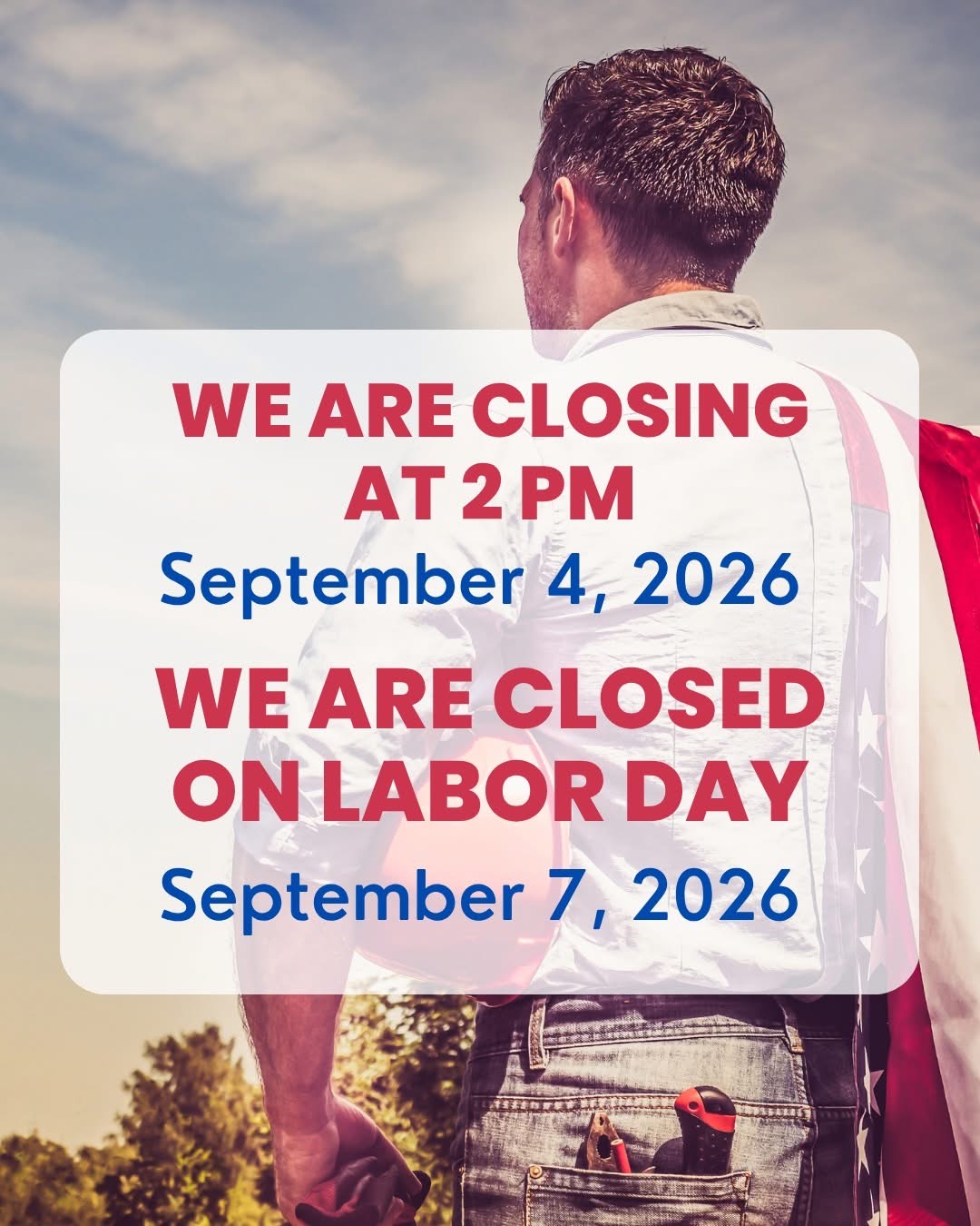 Labor day popup